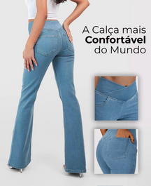 Calça Jeans de Cintura Alta Femme