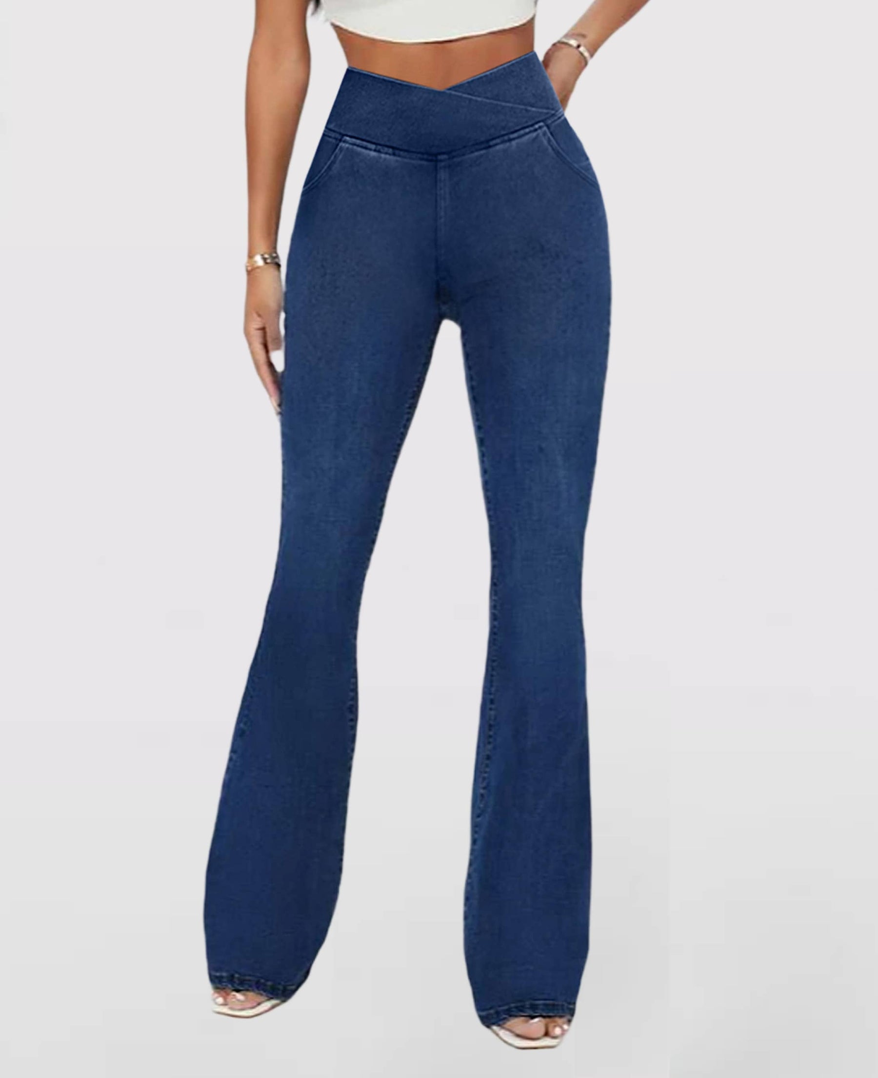 Calça Jeans de Cintura Alta Femme