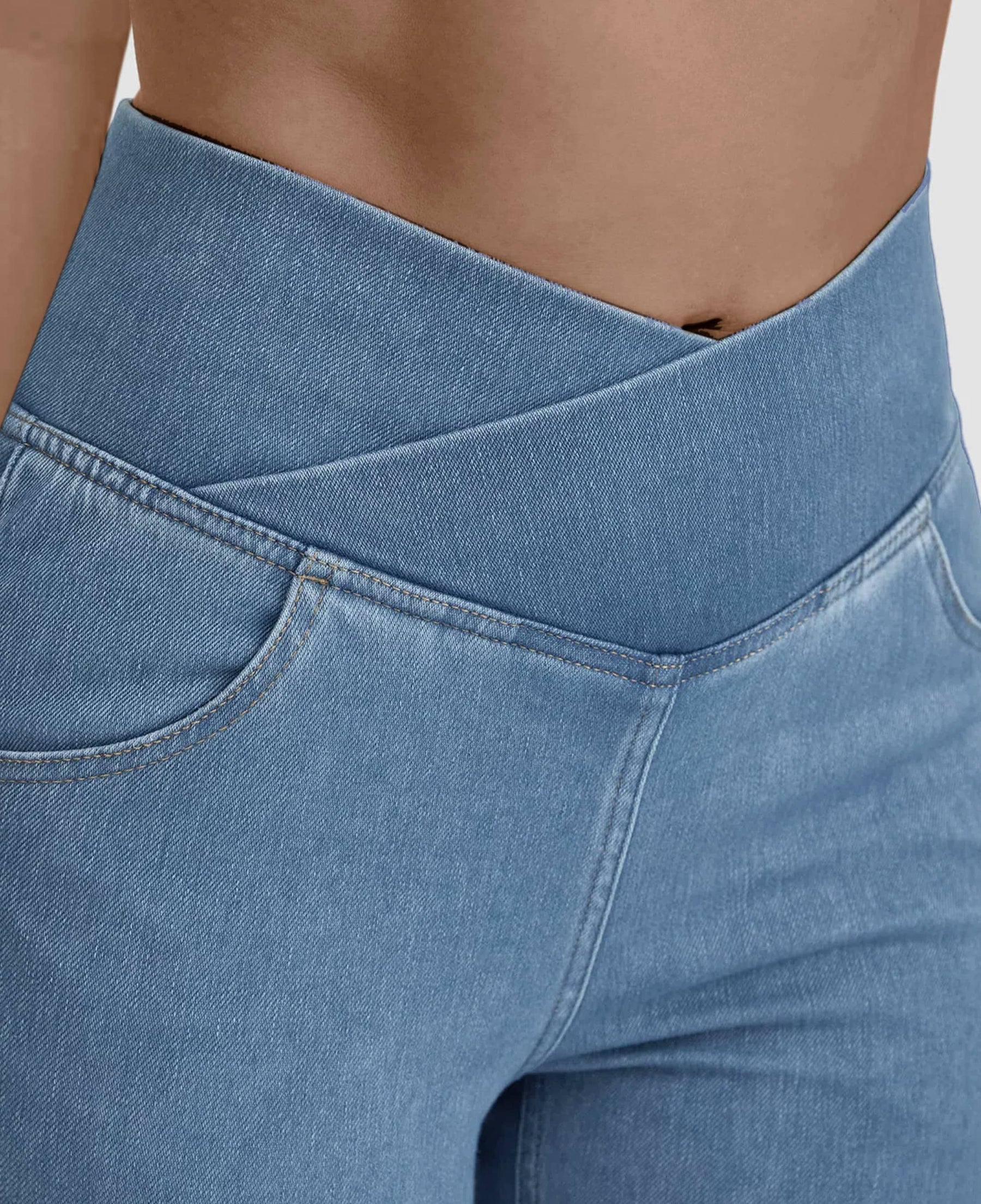 Calça Jeans de Cintura Alta Femme