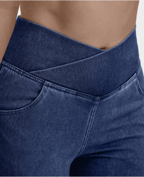 Calça Jeans de Cintura Alta Femme