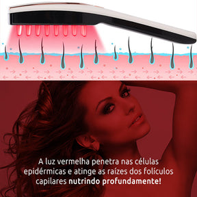 Escova Led de Fototerapia Crescimento Capilar – Hairmax