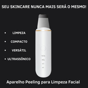 Aparelho Peeling Ultrassônico Limpeza Facial – Pele Radiante