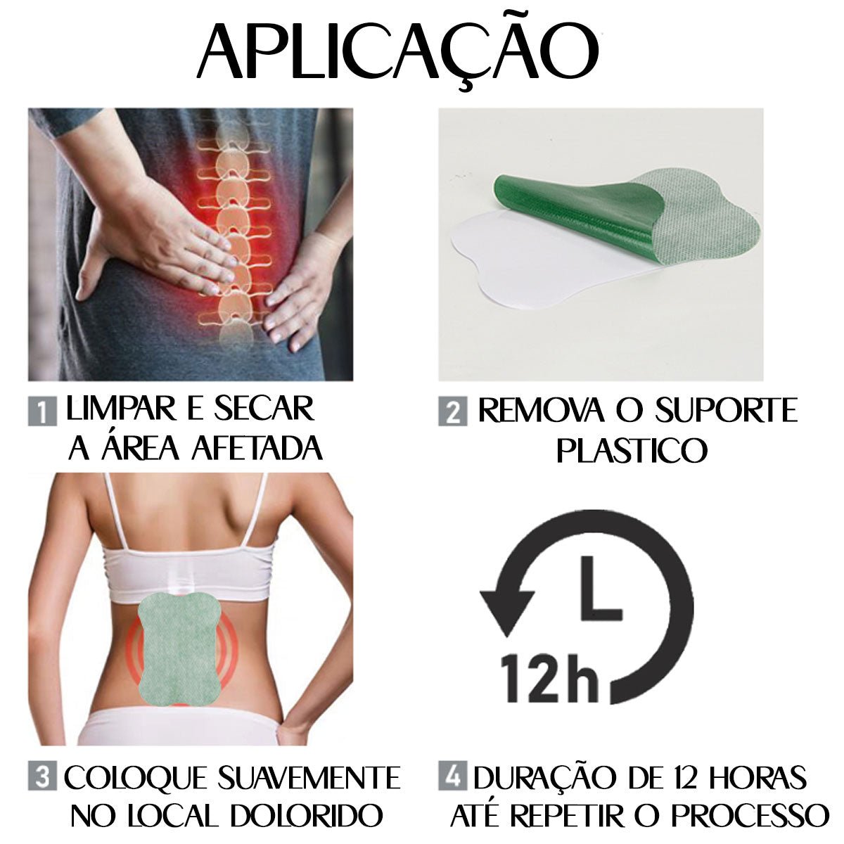 Adesivos Naturais para dores na Lombar – Health Life