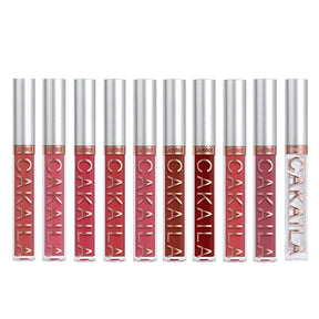 Batom Líquido Matte Cakaila - Longa Duração - Kit 10 unidades - Lip Gloss