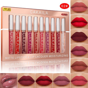 Batom Líquido Matte Cakaila - Longa Duração - Kit 10 unidades - Lip Gloss