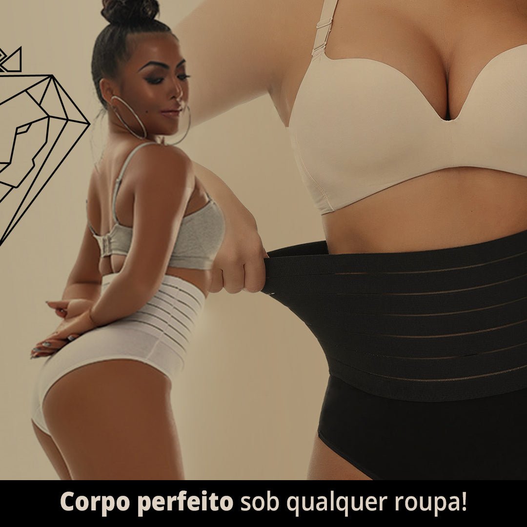 Calcinha Modeladora e Pós Parto Cintura Alta - Comfort Shapewear!