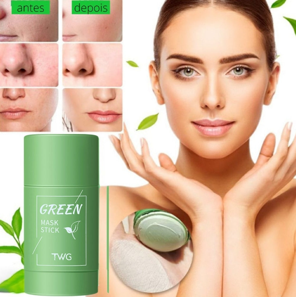 Green Mask Stick - Máscara Purificante de Chá Verde para Cravos e Poros Dilatados - Revitalizante - Anti Acne