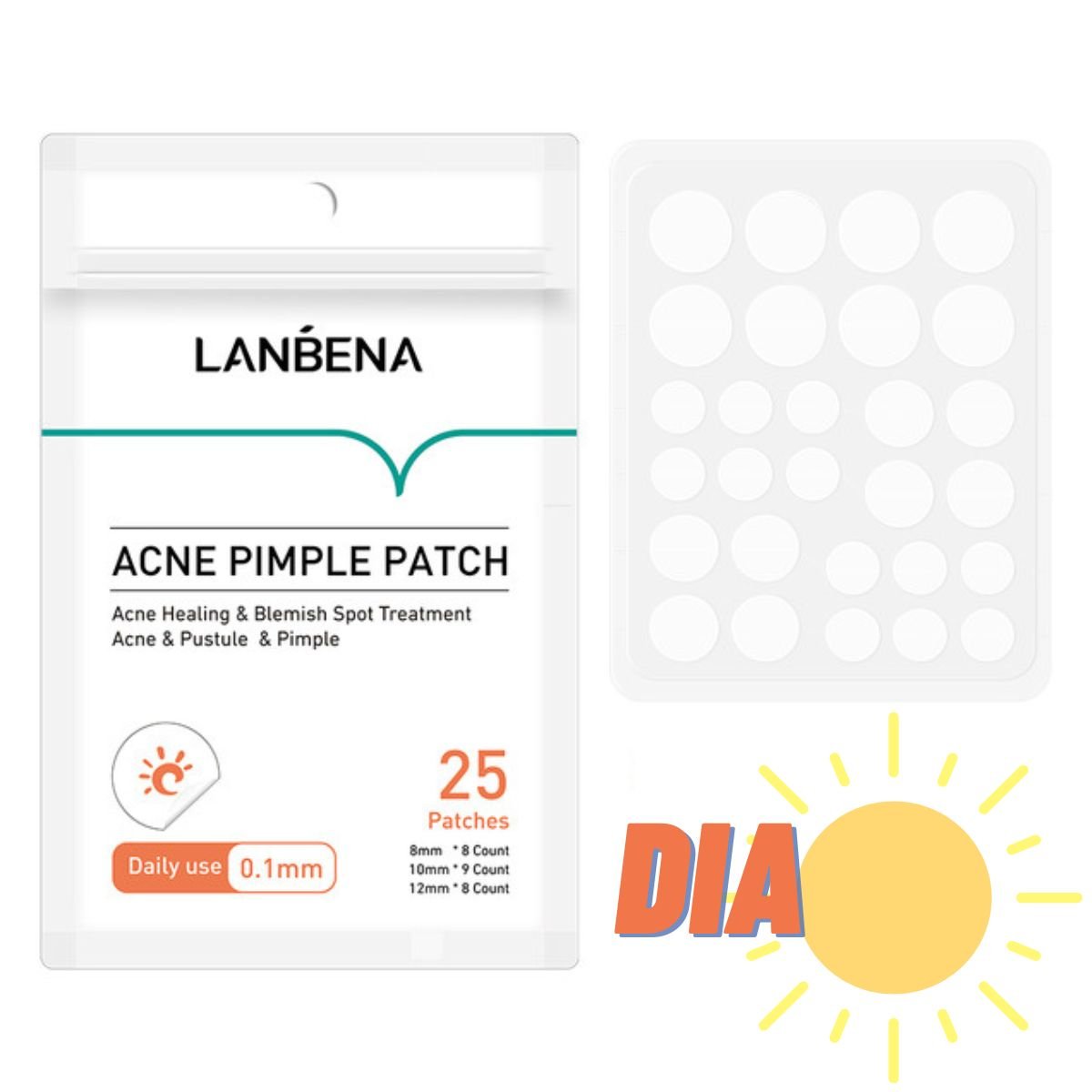 Kit Adesivo Curativo para Acne Dia e Noite