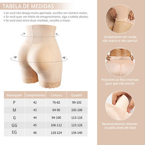 Modelador de Alta Compressão Afina a Cintura e Aumenta o Bumbum - New Shape