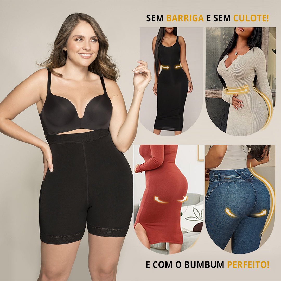 Modelador de Alta Compressão Afina a Cintura e Aumenta o Bumbum - New Shape