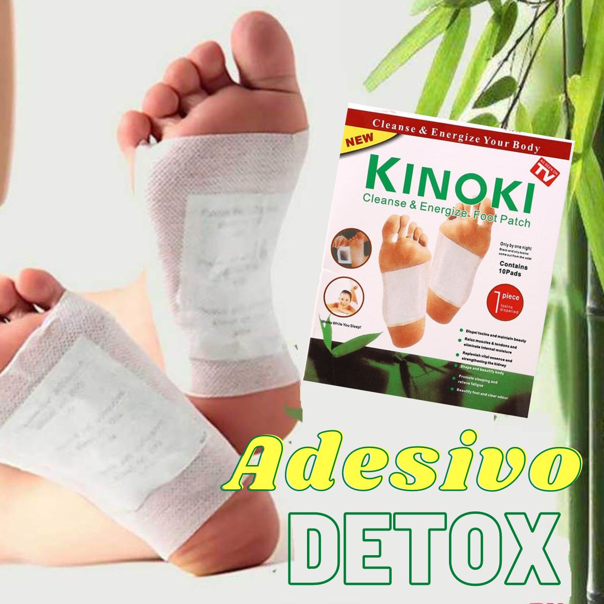 Adesivo Removedor de Toxinas – Power Detox - Adesivos Detox Para os Pés